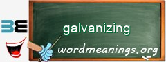 WordMeaning blackboard for galvanizing